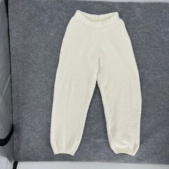 Skims Cozy Knit Unisex Pants Small Medium Ivory Boucle - Picture 2 of 5